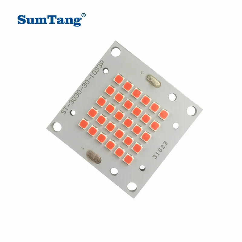 5 шт./лот 380-840nm полный спектр Растениеводство светодиодный чип 30 Вт 3030 Pcba COB светодиодный