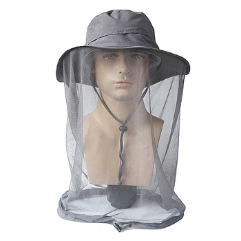 

Outdoor Anti-mosquito Mask Hat with Head Net Mesh Face Protection Fishing Sun Hat Cap Carp Fishing Tackle Pesca