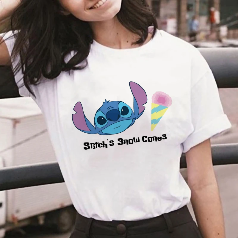 

Vintage Gothic Summer Top Baby Yoda And Stitch Aesthetic T Shirt Graphic Harajuku Vegan Fashion Tees E Girl Style Women Clothes