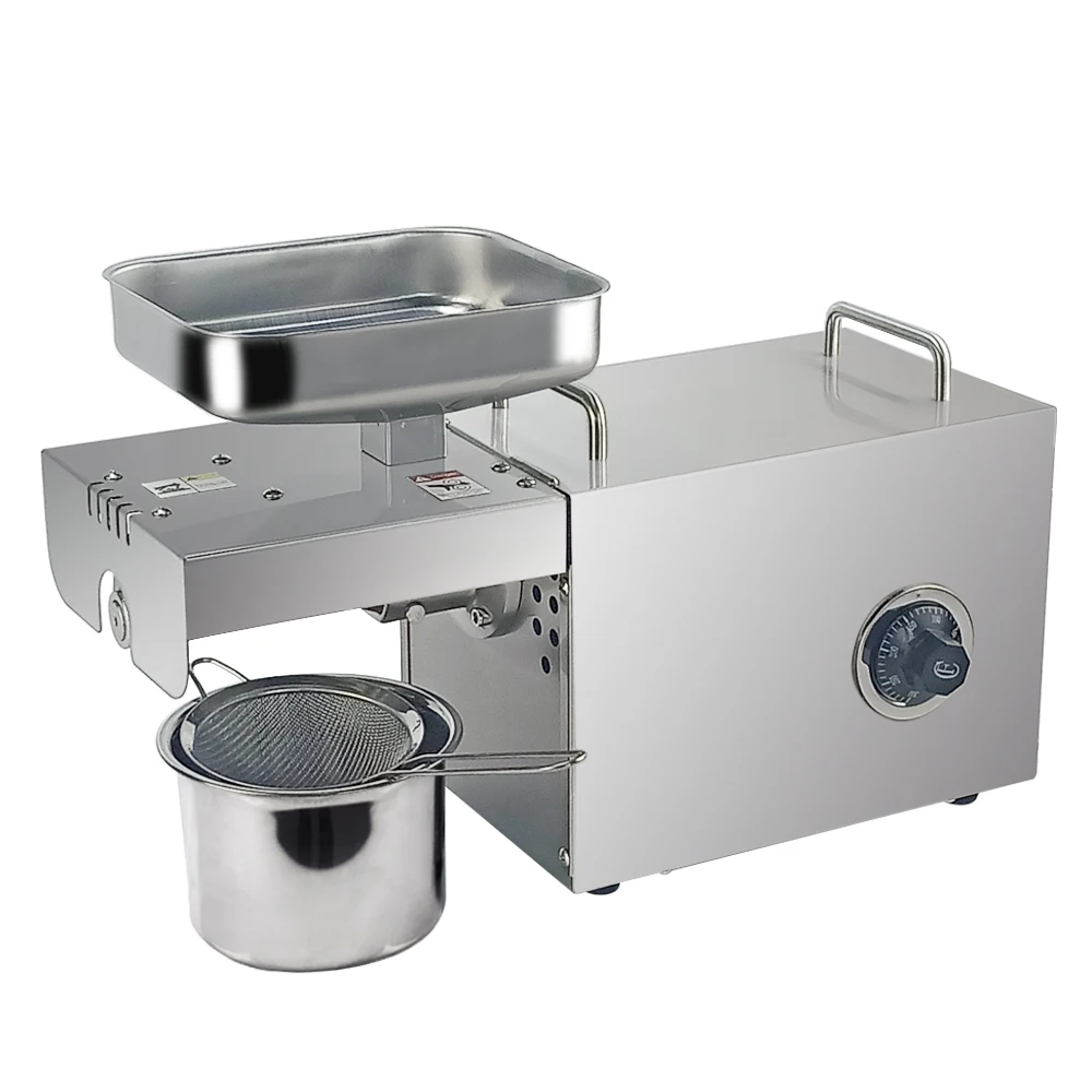 

Automatic 400W Cold/Hot Oil Press Machine Home Use Temperature Control Oil Expeller Mini Oil Extraction for Peanut Coconut