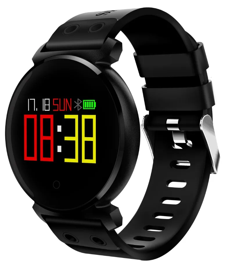 Pink XIYAN K2 Bluetooth круглые умные часы водонепроницаемые IP68 пульс/кровяное давление/кровяное кислородное Смарт-часы для iOS/Android телефонов - Цвет: Pink