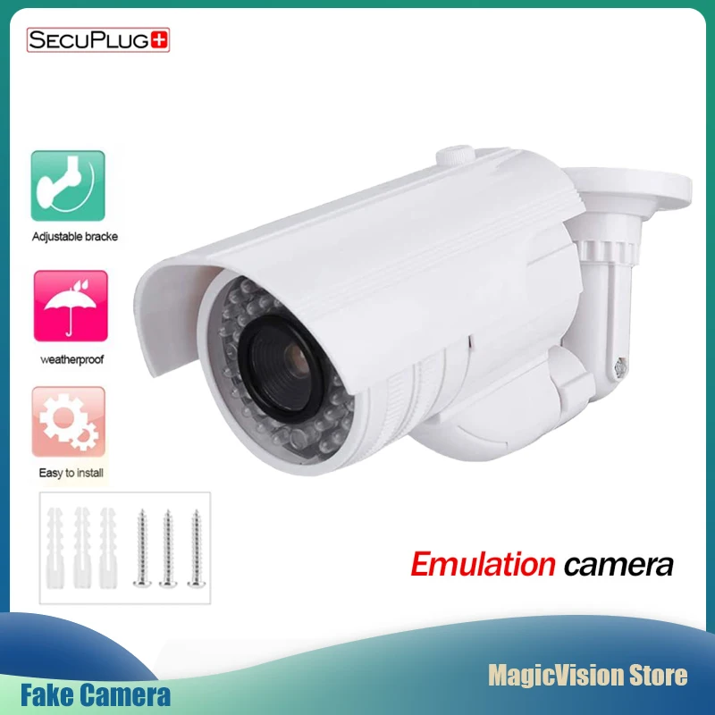 

Outdoor Fake Camera Home security video Surveillance dummy camera cctv cameras videcam Mini Camera HD battery power Flashing LED