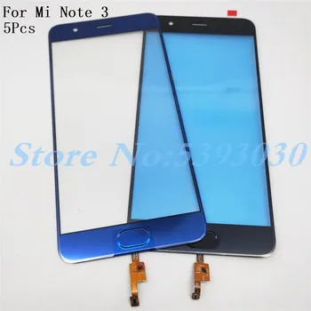 

5Pcs/Lot New 5.5 inches For Xiaomi Mi Note 3 Note3 Touch Screen Digitizer Sensor Outer Glass Lens Panel With Fingerprint