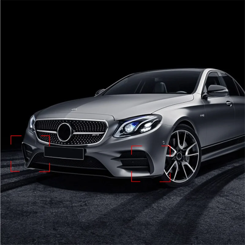 Spoiler Air intake grille trim rear bumper wind knife for Mercedes Benz E-class E200L E300L E43