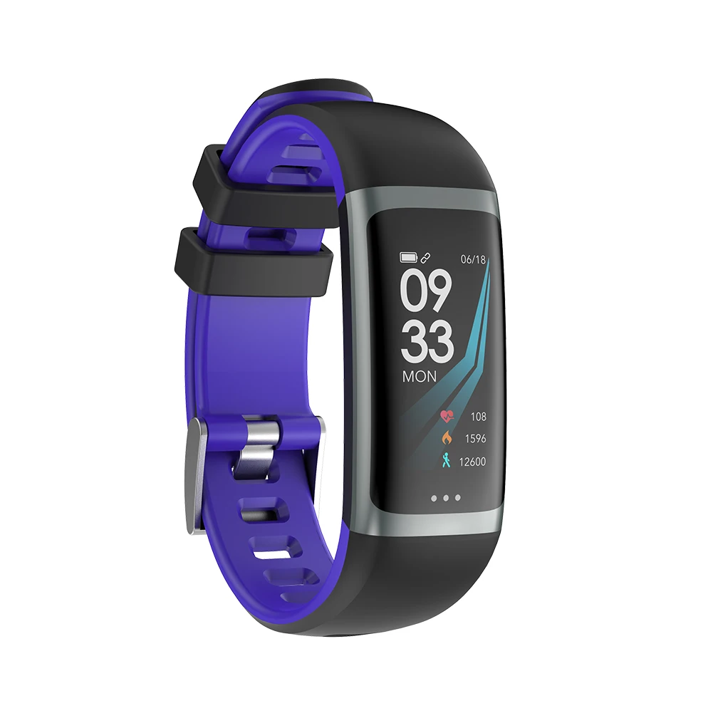 Синий G26 цветной экран Смарт спортивные часы Android IOS Телефон Smartwatch монитор сердечного ритма функции кровяного давления для женщин мужчин малыш - Цвет: Синий