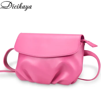 

DICIHAYA Soft PU Female Small Bag 2020 New Brand Popular Casual All-match Shoulder Bag Messenger Bag Chest Bag For Ladies