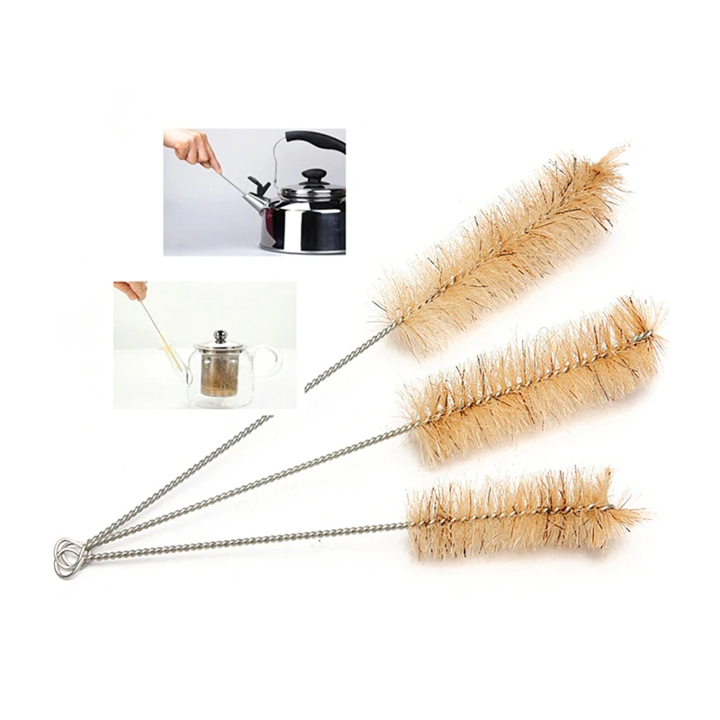 

For Household Housework 3pcs/Set Big Mid Small Test Tube Bottle Cleaning Brushes Cleaner Laboratory Supplie