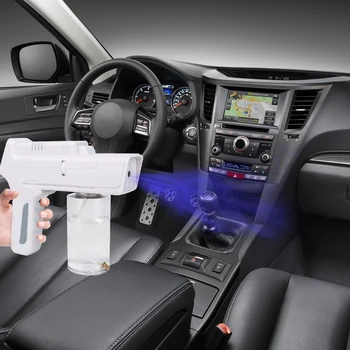

110-240v 350ml Blue Light Nano Steam Gun Atomizing Fogger Disinfection-sprayer Gun Wireless Nano Mixed Vapor Nano Spray Machine
