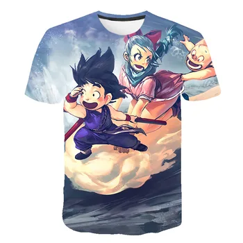 

Cool Goku Dragon Ball Z 3d T Shirt Summer Fashion Short Sleeve Tee Tops Children Anime Harajuku T-shirts Kid Boys/girls Anime