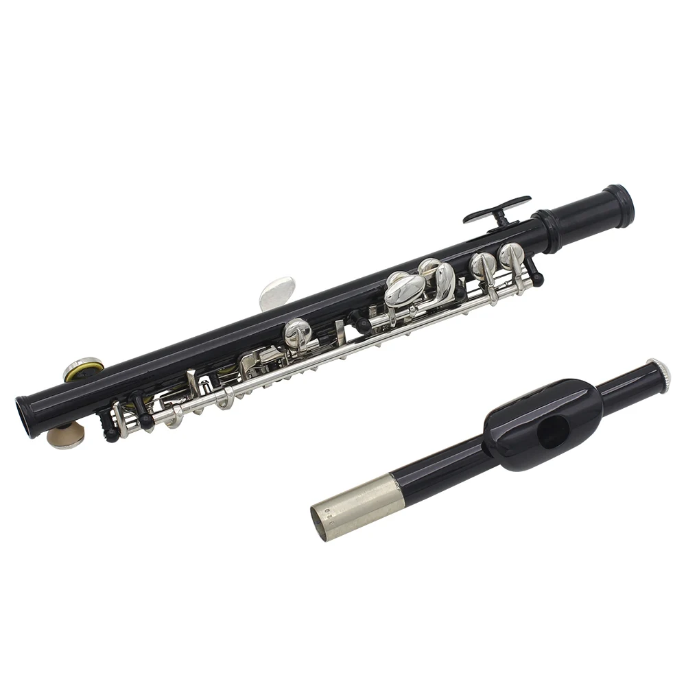 Andoer Piccolo Ottavino Half-size Flute Plated C Key Cupronickel with Cork Grease Cleaning Cloth Screwdriver Padded Box 