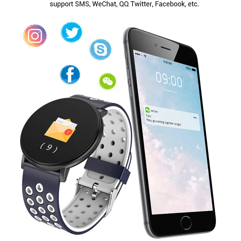  Smart Fitness Bracelet Blood Pressure Measurement Fitness Tracker Waterproof IP67 Smart Band Watch  - 4000316101255