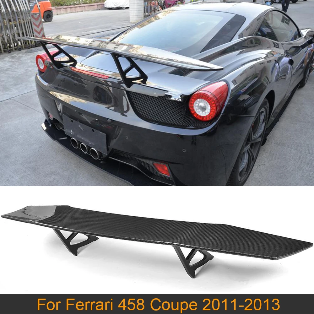 Задний спойлер из углеродного волокна для автомобилей Ferrari 458 Spider Convertible 2 Door 2011-2013