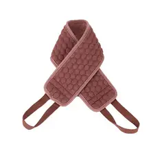 XY Fancy двусторонний мягкий волоконный Отшелушивающий задний ремень Душ тело скруббер мягкие полотенца губки