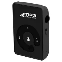 HotMini Зеркало Клип USB цифровой Mp3 музыкальный плеер Поддержка 8 Гб SD TF карта