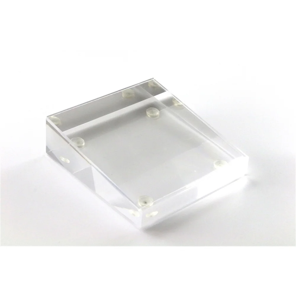 100*100mm Acylic Block Frame Magnetic Picture Frame Desk Sign Holder Retailing Price Tag Display Stand Table Advertising Rack