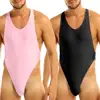 Feeshow Mens Thong Leotard Bodysuit Male One Piece Sissy Lingerie High Cut Body Suit Justocorps Homme Swimsuit Underwear Shapers ► Photo 3/6