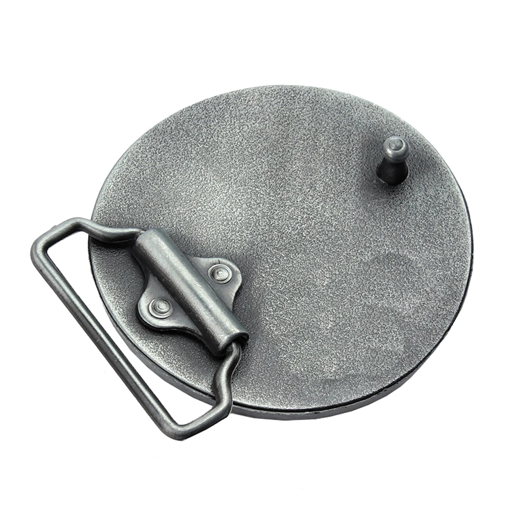 Fashion Western Mens Round Belt Buckles Cowboy Rodeo Retro Style Belt Buckle