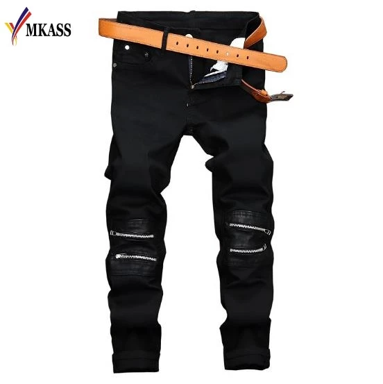 2020 New Autumn Winter Men Hip Hop Jeans Denim Pants Motorcycle  Design Fashion Plus Size Zipper Casual Masculina Men