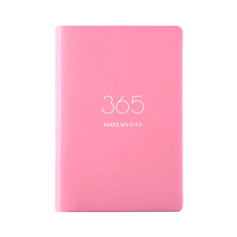 Agenda ежедневник планировщик 365 дней A5 утолщенный планировщик дневники DIY кавайный планировщик ежемесячный недельный школьный блокнот D40 - Цвет: Розовый