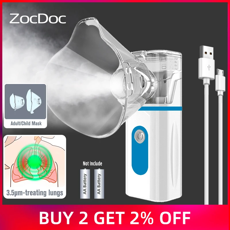 Mini Handheld portable autoclean Inhale Nebulizer Mesh atomizer silent inhaler nebuliser inhalator for kids nebulizador portatil|Steaming Devices| - AliExpress