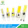 10pcs G4 LED Lamp G9 3W 6W 10W COB SMD 2835 LED G4 G9 Dimmable Lamp AC DC 12V 220V 240V replace Halogen Spotlight Chandelier ► Photo 1/6