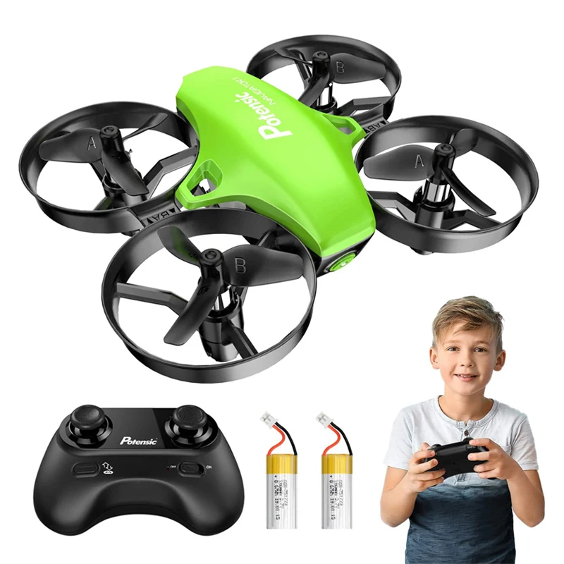 

Potensic Upgraded A20 Mini Drone Easy to Fly 2.4G RC Helicopter Quadcopter with Auto Hovering Headless Mode for Kids Gift