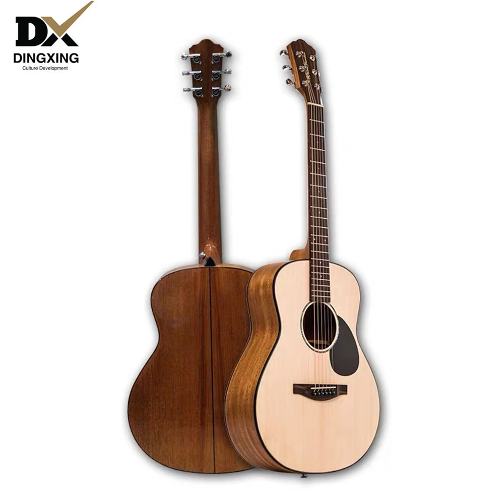 

China guitarra Professional Acoustic guitar 36 inch Baby travel Spruce All Solid Wood musical Stringed instruments steel strings