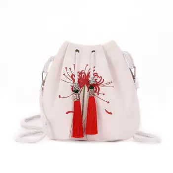 

Women Drawstring Travel Cosmetic Bag embroidery Round Travel Makeup Bag Organizer Make Up Case Storage Pouch Toiletry Beauty Kit