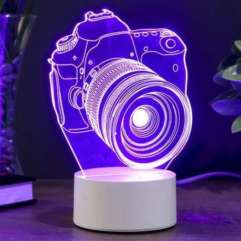 

Lamp "Camera" LED RGB from the network 10x13.5x20.4cm