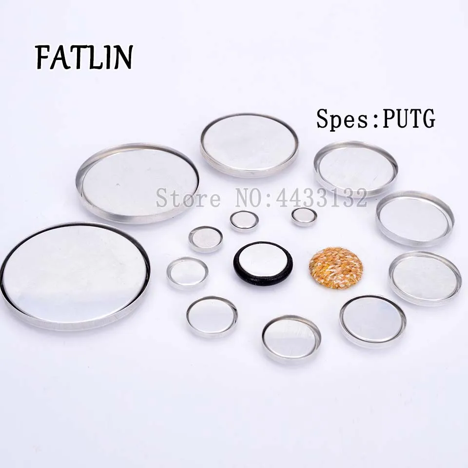 

100Sets 16L-90L Flat Back Knitted Covered Round Buttons Scrapbooking Fabric Covered Buttons For DIY Earring/Hair AccessoriesPUTG