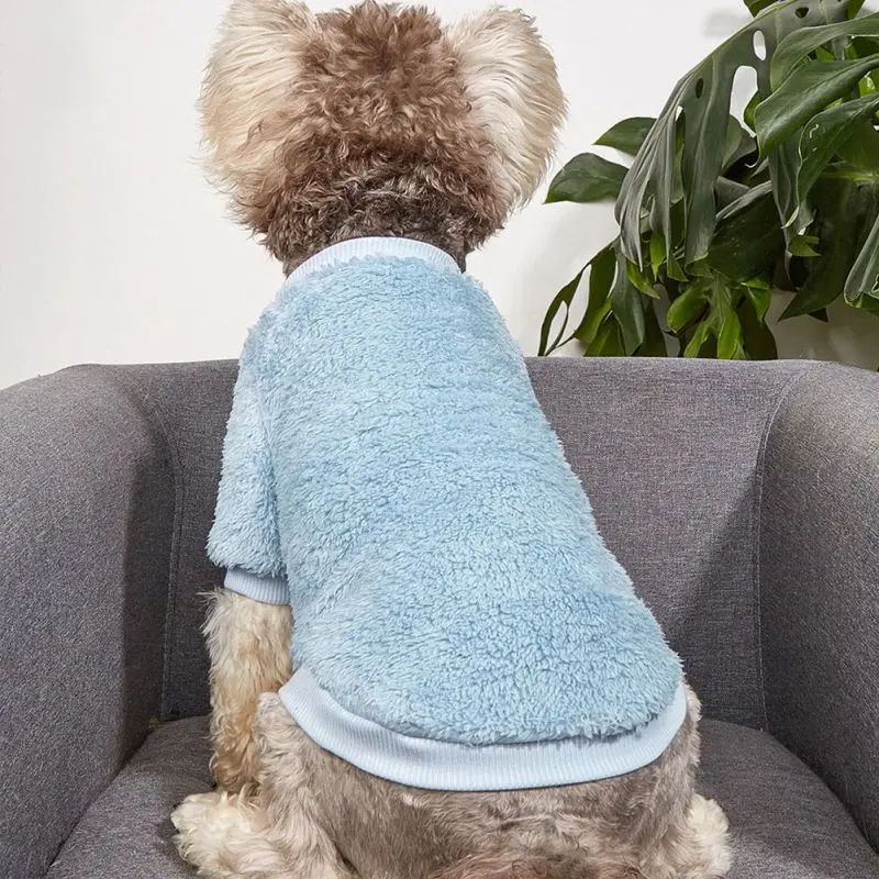 방풍 플러시 스웨터 자켓 코트 겨울 개 옷 소프트 스웨터 의류 작은 개 Ropa Perro Chihuahua Clothing