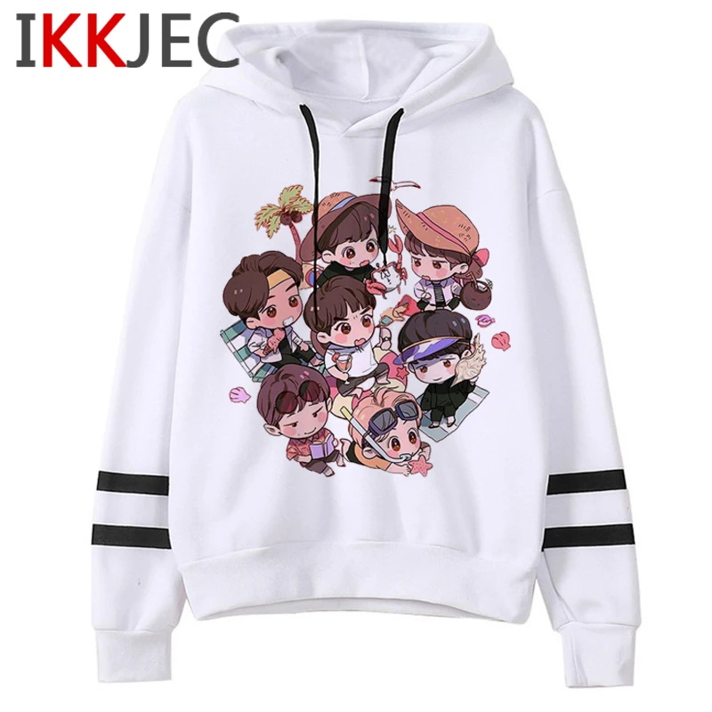 Bangtan Boys Harajuku Kawaii Hoodies Women Ullzang V Jin Jimin Jungkook J-hope Suga RM Cute Sweatsh