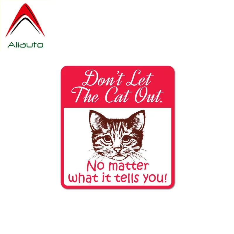 ПредупреПредупреждение ющая наклейка на автомобиль Aliauto с надписью Don't Let The Cat Out