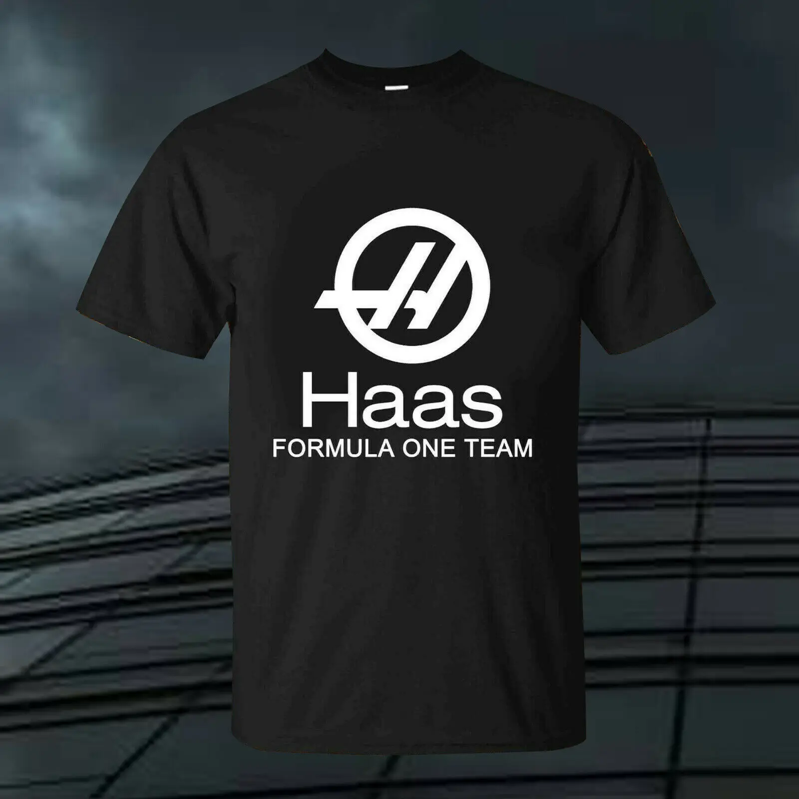 

Rare Haas F1 Team Motorsport Racing T-Shirt Adult Cotton Fashion Mens Unisex Racing Tee Size S-3Xl
