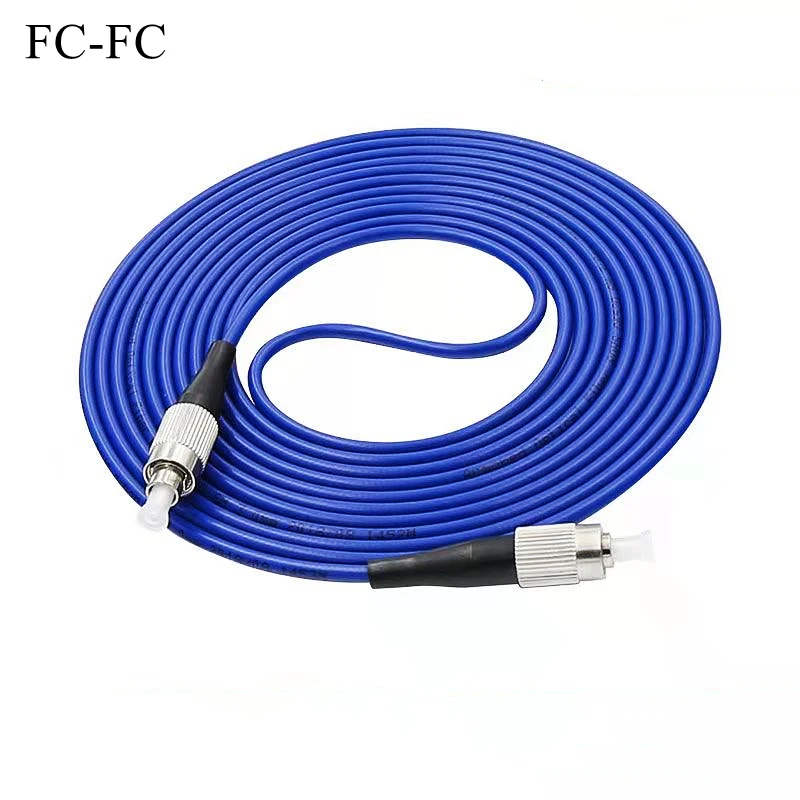 Fiber Optic Cable HTOC Armored UPC Single-Mode Waterproof Pull Rodent Bite Resistance Multiple Lengths SC-SC Good Stability