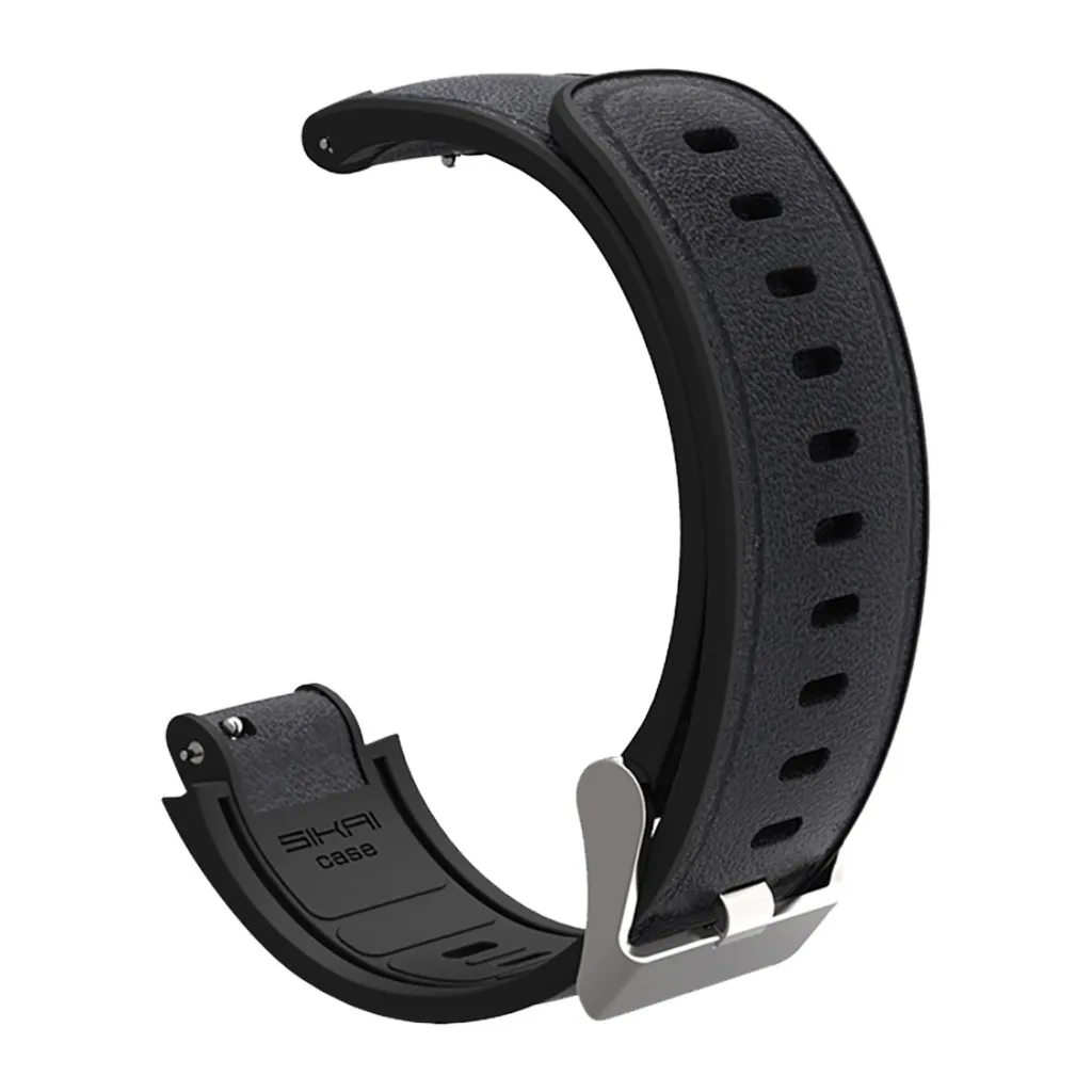 Original authentic comfort Sports Silicone Watch Band Bracelet Strap For Xiaomi Huami Amazfit Verge - Цвет: Black