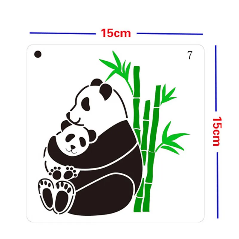 

Panda Unicorn Animal Painting Template DIY Layering Stencils Scrapbooking Stamp Coloring Embossing Album Cake Decor Reusable