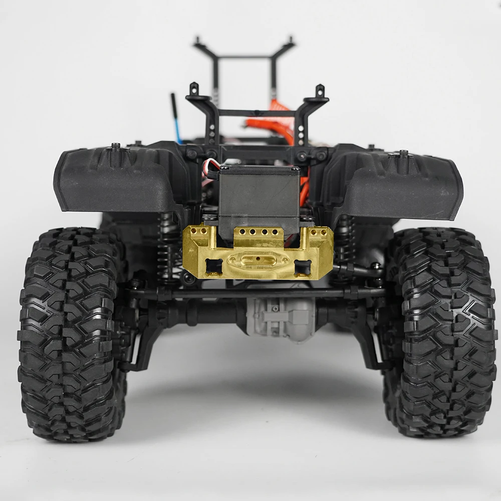 YEAHRUN латунь 118g сверхмощный передний бампер с сервоприводом для Traxxas TRX-4 TRX4 1/10 RC автомобилей