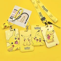 Paquet de cartes Pokemon, carte de repas du Campus pour étudiants, porte clés de poupée Pokemon Anime Badge de Bus de métro, couverture de protection Pokémon 