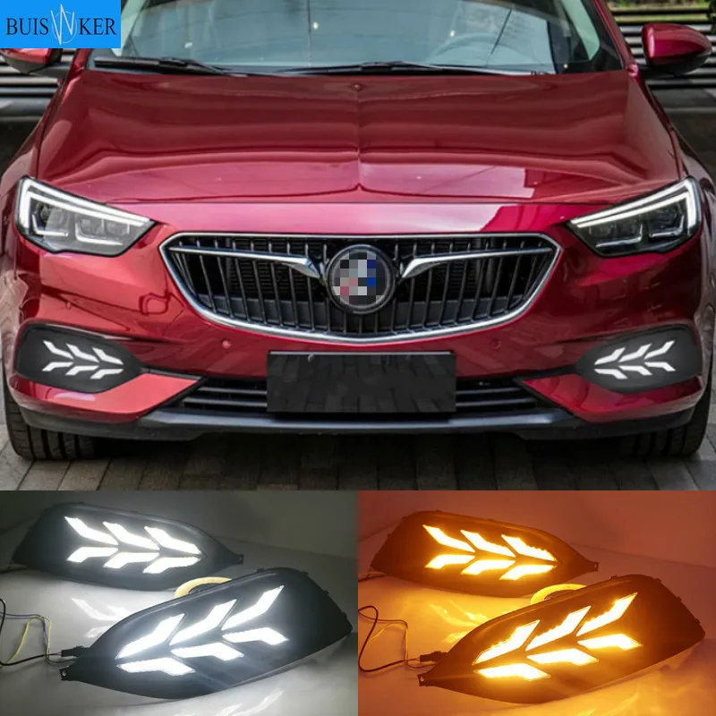 

Светодиодный дневные ходовые огни для Buick Regal 2017-2019, противотуманные фары ABS 12 В DRL