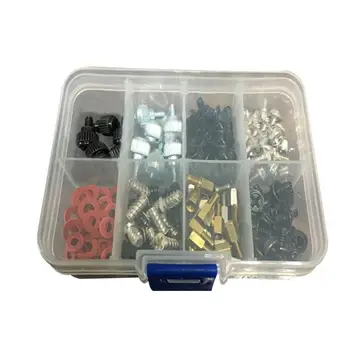 

1Box DIY Accessories Kit for Motherboard Mounting Hardware Screws Repair Tool Hard Disk Computer PC with Storage Box Case