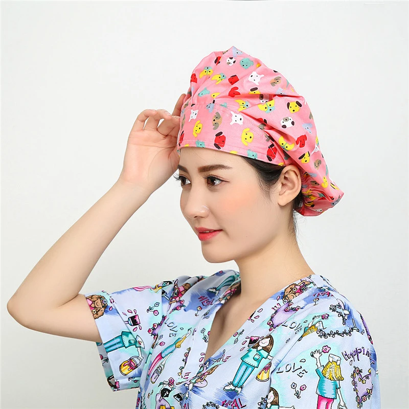 Высококачественная медицинская хирургическая шапочка для медсестры Стоматологическая хирургическая шапочка для салона красоты