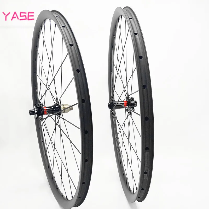 YASE 27,5 er Углеродные mtb дисковые колеса boost D791SB D792SB столб 1420 33,5x25 мм ассиметричные бескамерные велосипедные колеса 110x15 148x12