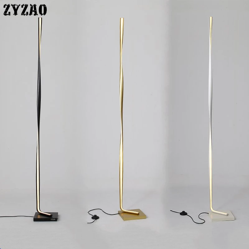 

Nordic Creative Minimalist Floor Lights Modern Simple Standing Lamps for Living Room Bedroom Bedside Lamp Long Strip Floor Lamps