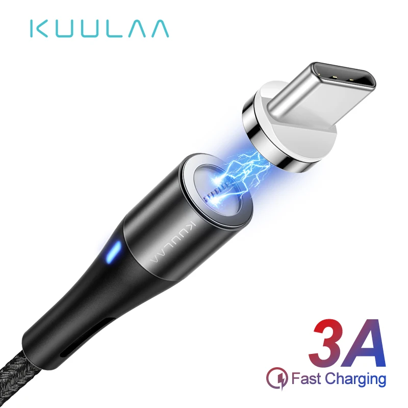 KUULAA Магнитный кабель usb type C Быстрая Зарядка адаптер для XiaoMi мобильного телефона