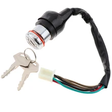 Interruptor de ignição para motocicleta, interruptor com chaves 6 fios ligar/desligar para suzuki gn 125