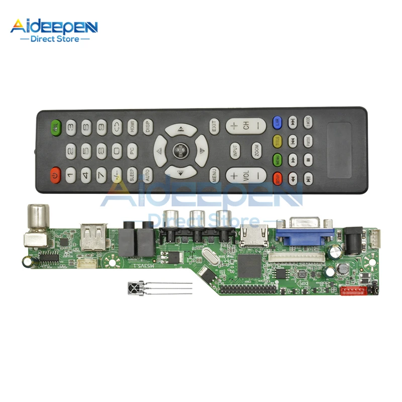 Универсальная плата драйвера для цифрового сигнала ТВ ЖК контроллера VGA/HDMI/AV/TV/USB