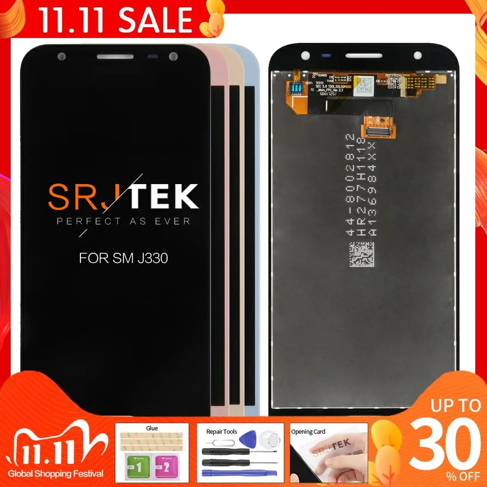 Replacement Lcds For Samsung Galaxy J3 17 J330 J330f Phone Lcd Display Touch Screen Digitizer Assembly With Brightness Control Mobile Phone Lcd Screens Aliexpress