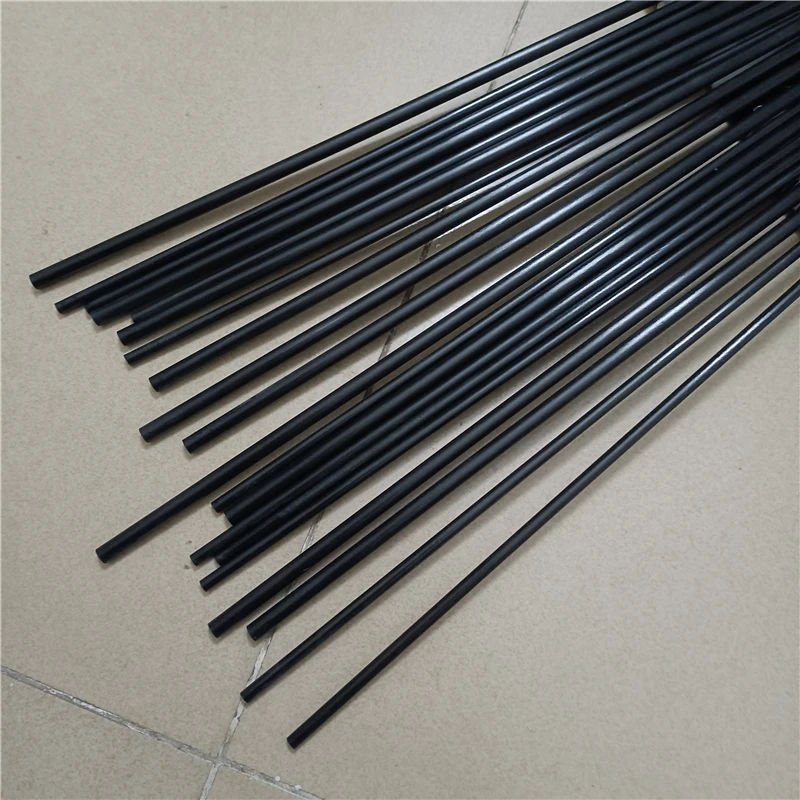 

10PC 20PC Black Glass Fiber Rod Diameter 3mm 4mm Model Construction Insulating Fiberglass Bar Lenght 2000mm Customized 2 Meters