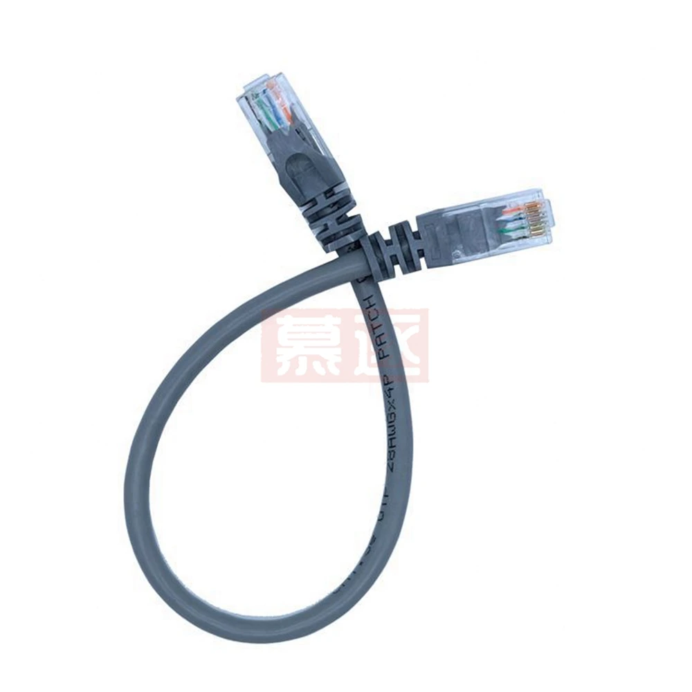 2PCS 회색 10CM CAT5 CAT5e CAT6e UTP 이더넷 네트워크 케이블 남성-남성 RJ45 패치 LAN 짧은 케이블 10CM